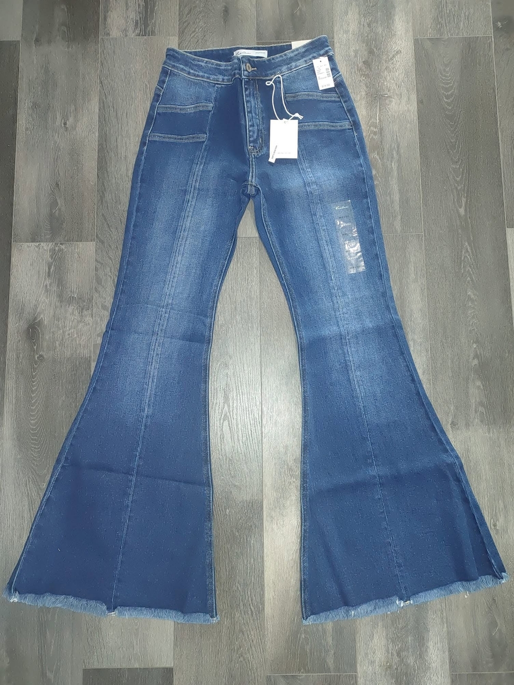 KanCan Dark Blue Flare Jeans - Stretch Denim